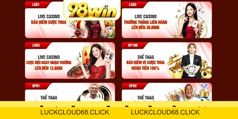 Khuyến Mãi 98WIN - Các Ưu Đãi Hấp Dẫn Nhất Năm 2026