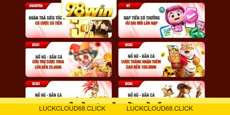 Khuyến Mãi 98WIN - Các Ưu Đãi Hấp Dẫn Nhất Năm 2026